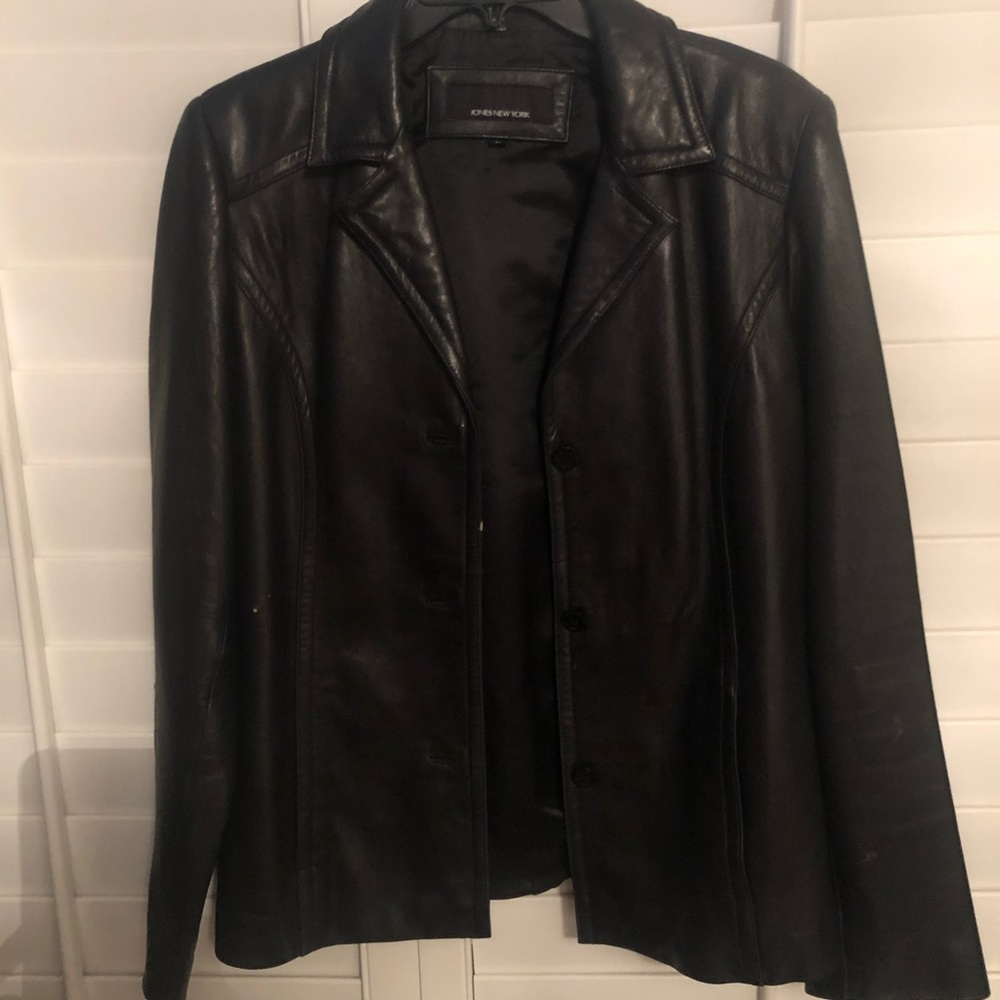 Jones New York leather jacket